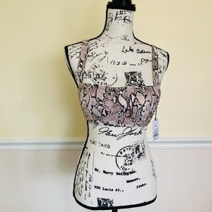 NWT SHADE & SHORE PYTHON PRINT BIKINI TOP BRA